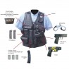 GILET FORCE INTERVENTION AVEC HOLSTER POUR PA OU TASER