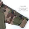 CHEMISE DE COMBAT TYPE UBAS COTON VERT ARMÉE ET CAMO CE