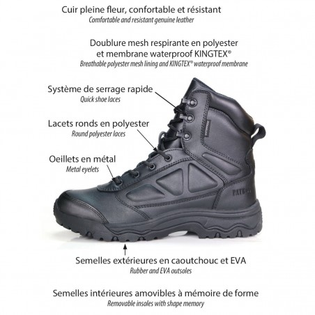 RANGERS MI HAUTES FULL CUIR WATERPROOF