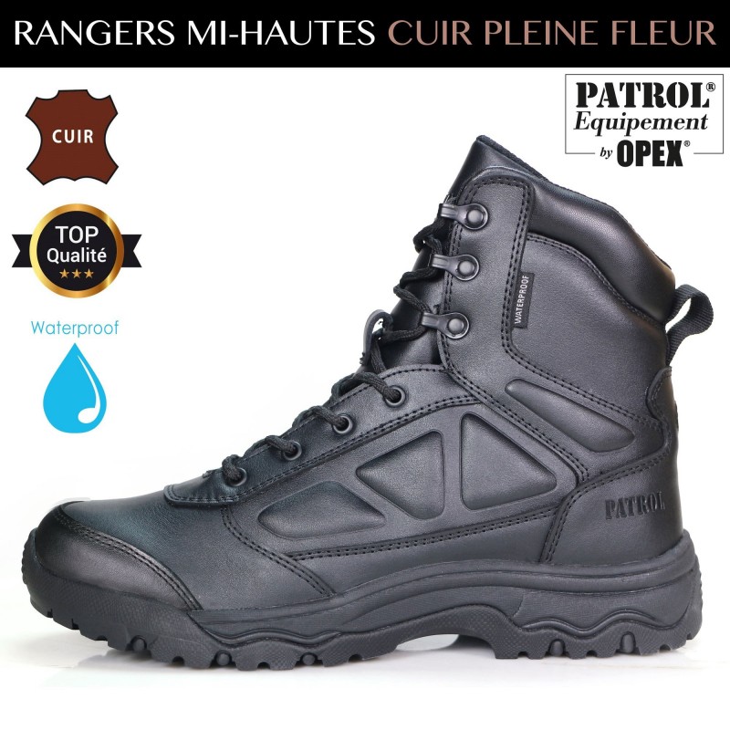 RANGERS MI HAUTES FULL CUIR WATERPROOF
