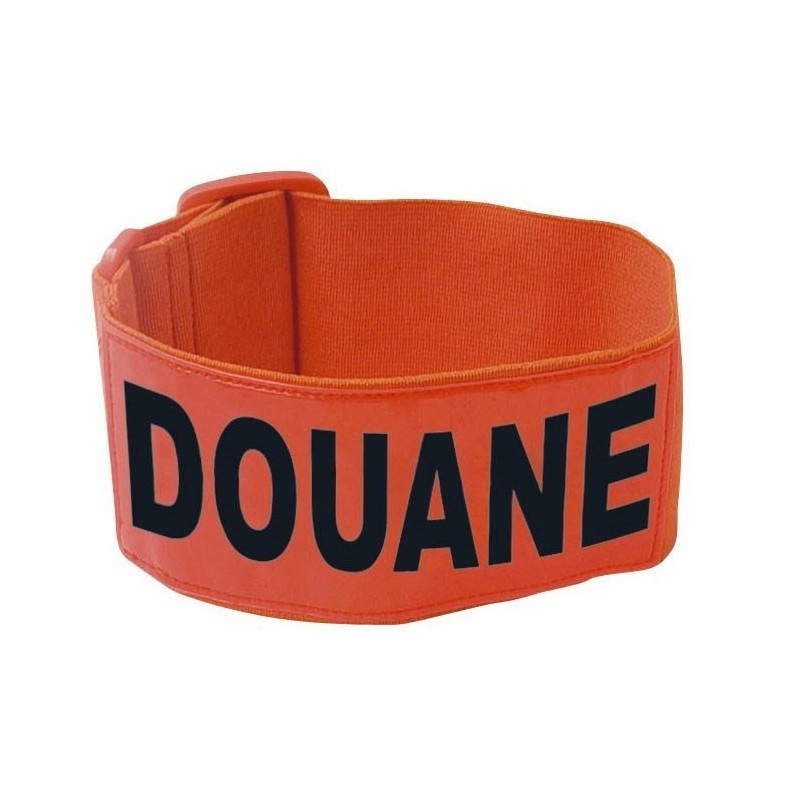 BRASSARD BRODE TISSU ORANGE