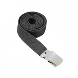 Ceinture boucle chromée 30 mm noir