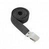 Ceinture boucle chromée 30 mm noir