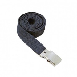 Ceinture boucle chromée 30 mm bleu marine