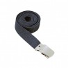 Ceinture boucle chromée 30 mm noir
