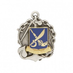 Insigne de béret argenté Fusilier Marin Insigne de béret argenté Fusilier Marin