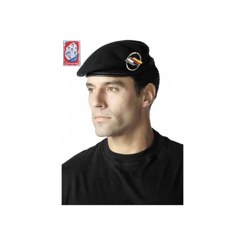 Béret commando B.F.A. bleu marine