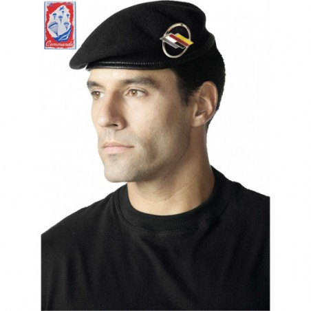 Béret commando B.F.A. bleu marine