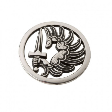 Insigne de béret argenté Troupes Aéroportées Métropolitaines