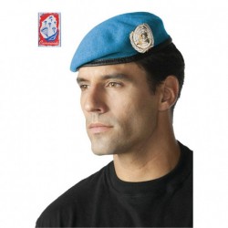 Béret commando O.N.U. bleu ciel Béret commando O.N.U. bleu ciel