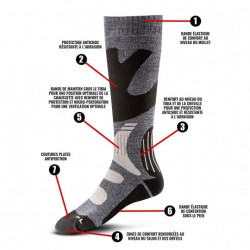 Chaussettes Hiver Longues Marches gris Chaussettes Hiver Longues Marches gris