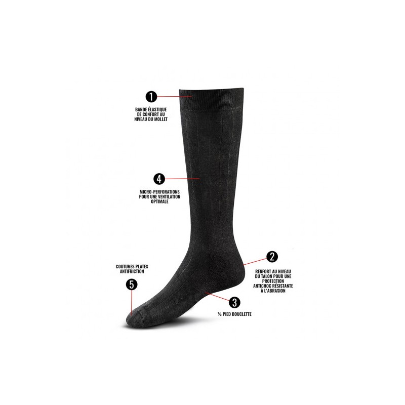 Chaussettes Rangers Climat Chaud noir