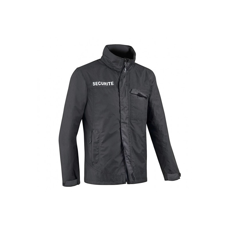 Parka coupe-vent Sécu-One sécurité noir