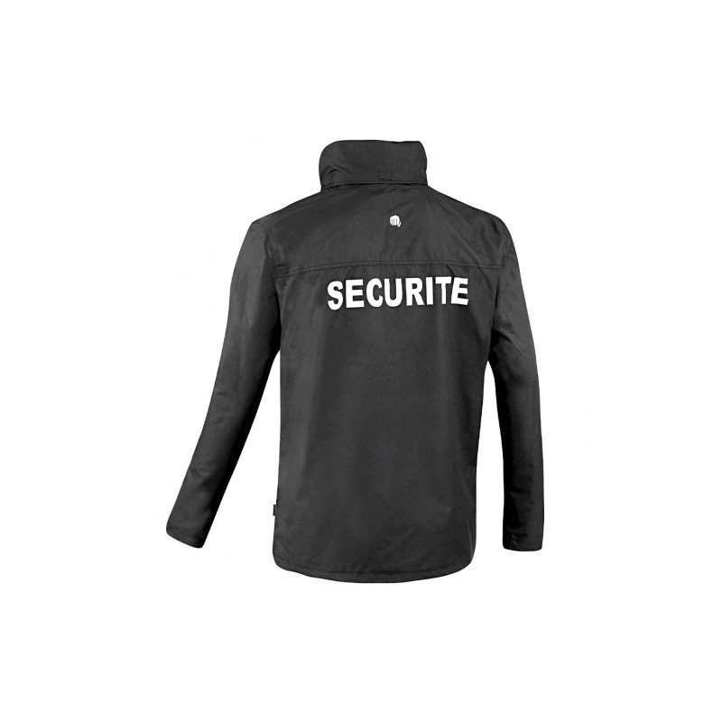 Parka coupe-vent Sécu-One sécurité noir