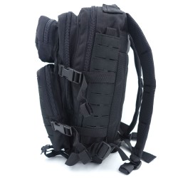 SAC A DOS ASSAULT PACK AVEC SYSTEME MOLLE DECOUPE LASER 22L noir