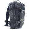 SAC A DOS ASSAULT PACK SYSTEME MOLLE DECOUPE LASER 27L camo noir