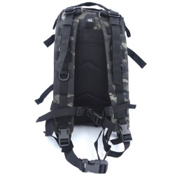 SAC A DOS ASSAULT PACK SYSTEME MOLLE DECOUPE LASER 27L camo noir