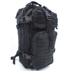 SAC A DOS ASSAULT PACK SYSTEME MOLLE DECOUPE LASER 27L noir