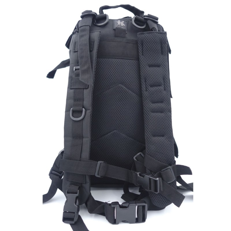 SAC A DOS ASSAULT PACK SYSTEME MOLLE DECOUPE LASER 27L noir