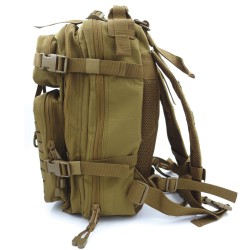 SAC A DOS ASSAULT PACK SYSTEME MOLLE DECOUPE LASER 27L coyote