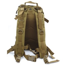 SAC A DOS ASSAULT PACK SYSTEME MOLLE DECOUPE LASER 27L coyote