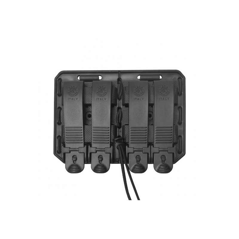 Porte-chargeur double côte à côte Bungy 8BL noir pour M4/AR15