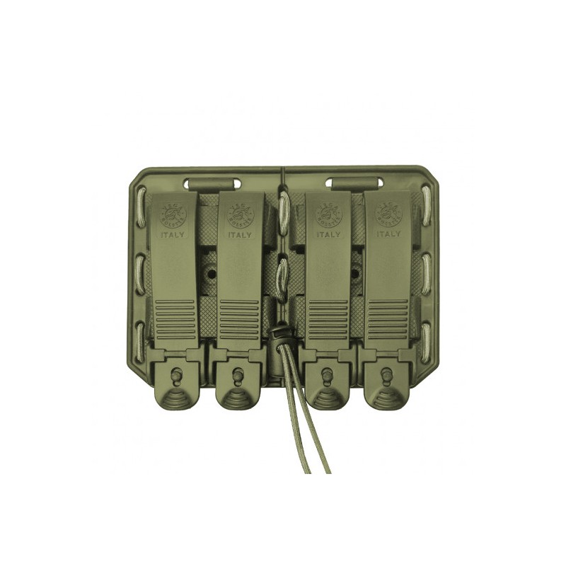 Porte-chargeur double côte à côte Bungy 8BL vert olive pour M4/AR15