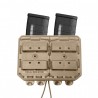 Porte-chargeur double côte à côte Bungy 8BL tan pour M4/AR15