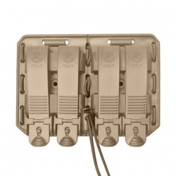 Porte-chargeur double côte à côte Bungy 8BL tan pour M4/AR15