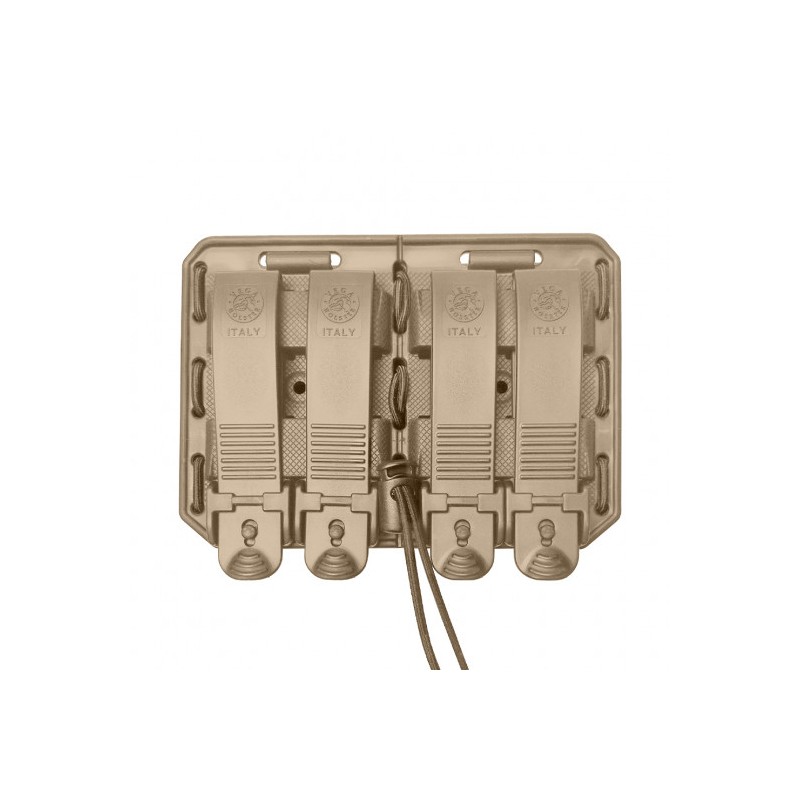 Porte-chargeur double côte à côte Bungy 8BL tan pour M4/AR15