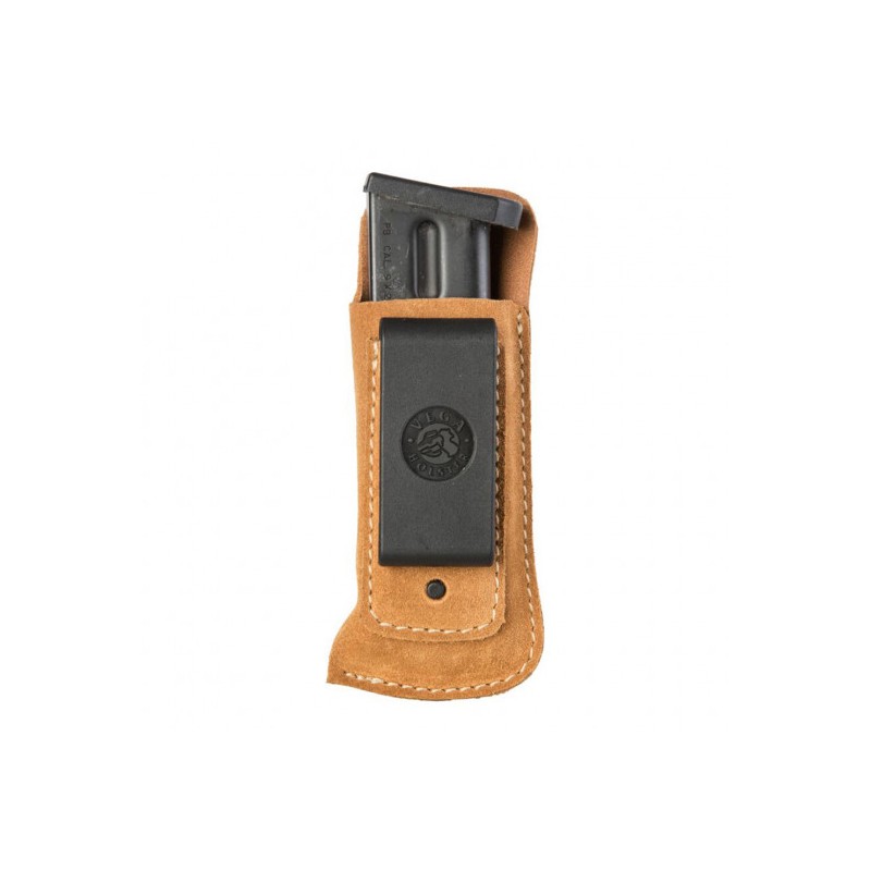 Porte-chargeur simple inside en cuir souple 3P09 tan pour pistolet automatique