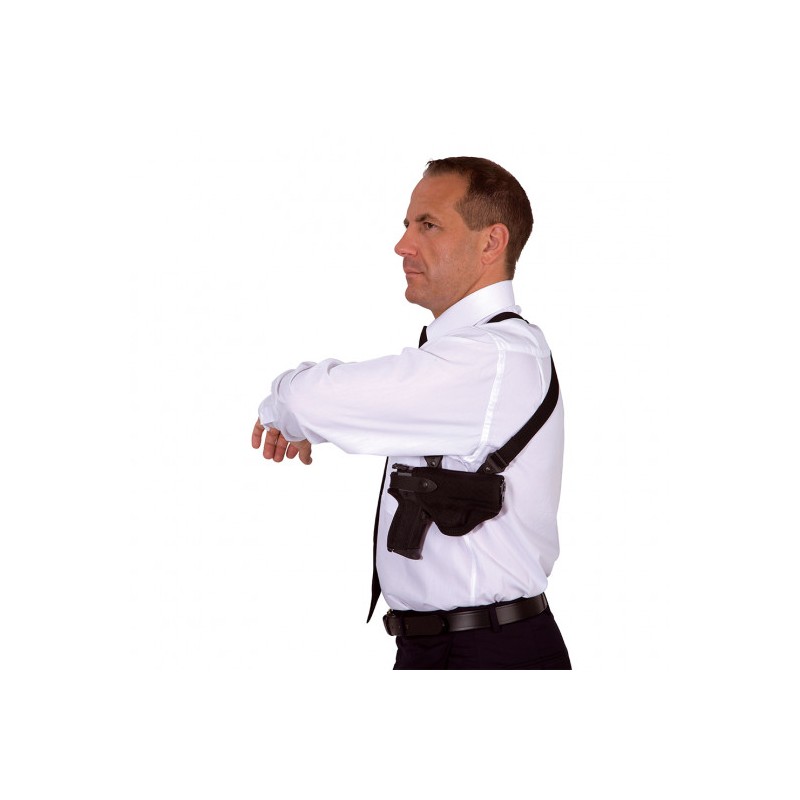 Holster d'épaule Cordura® FO2 noir pour SIG SAUER/BERETTA8000/TANFOGLIO