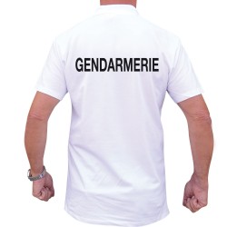 POLO BLANC MC IMPRIME GENDARMERIE POLO BLANC MC IMPRIME GENDARMERIE