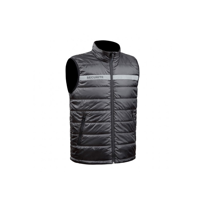 Gilet sans manches Sécu-One sécurité noir