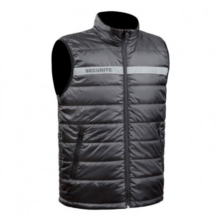 Gilet sans manches Sécu-One sécurité noir