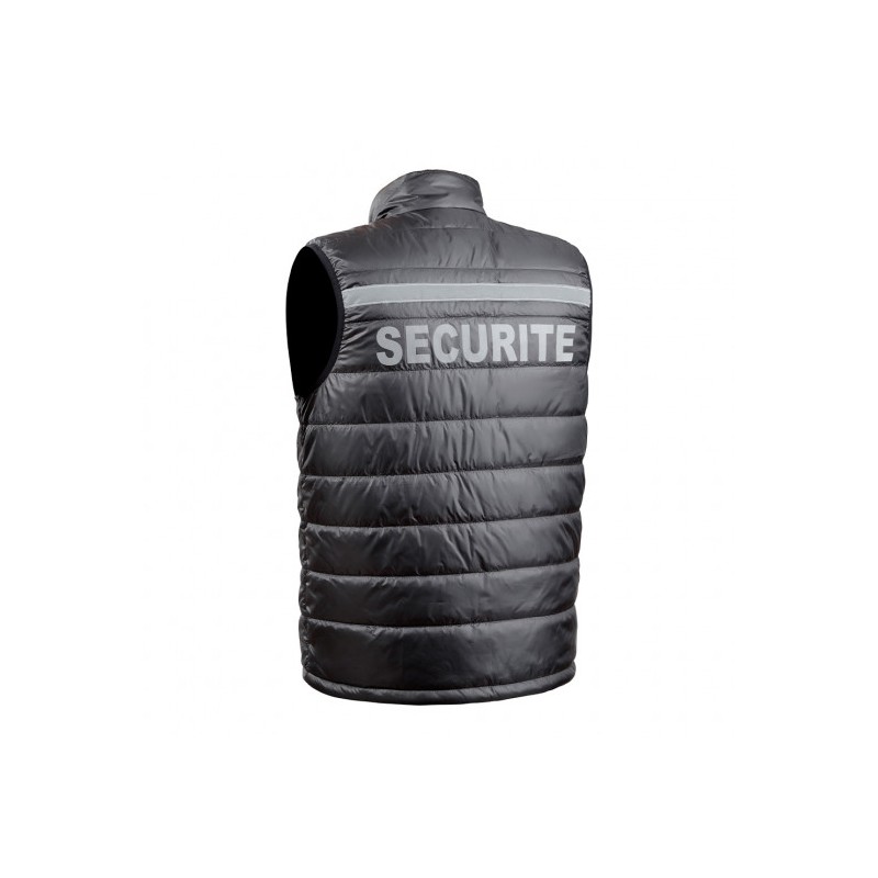 Gilet sans manches Sécu-One sécurité noir