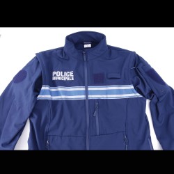 BLOUSON SOFTSHELL POLICE MUNICIPALE 2 EN1 MANCHES AMOVIBLES BLOUSON SOFTSHELL POLICE MUNICIPALE 2 EN1 MANCHES AMOVIBLES