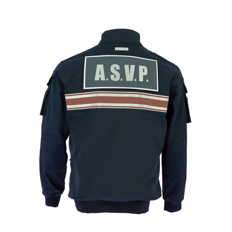 BLOUSON REF 813 SUMMER M O INTERVENTION A S V P BANDE BORDEAUX