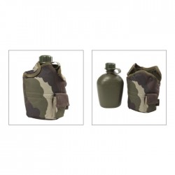 GOURDE US 1L + HOUSSE SYSTEME "MOLLE"