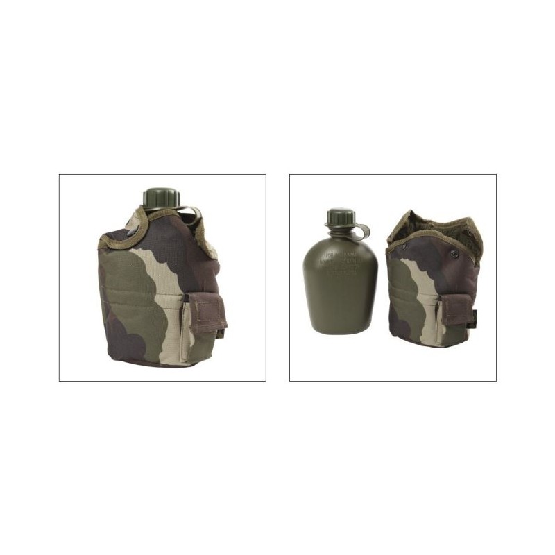 GOURDE US 1L + HOUSSE SYSTEME "MOLLE"