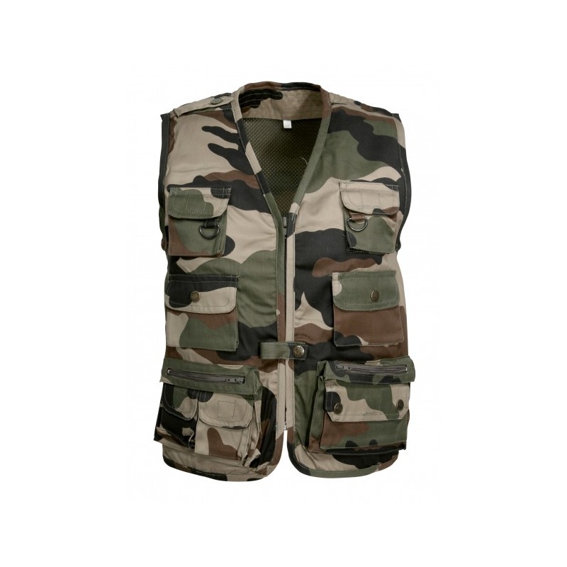 Gilet reporter enfant camo