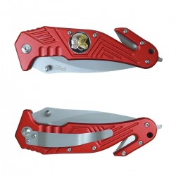 COUTEAU COUPE SANGLE BRISE VITRE MANCHE ROUGE PASTILLE SP COUTEAU COUPE SANGLE BRISE VITRE MANCHE ROUGE PASTILLE SP