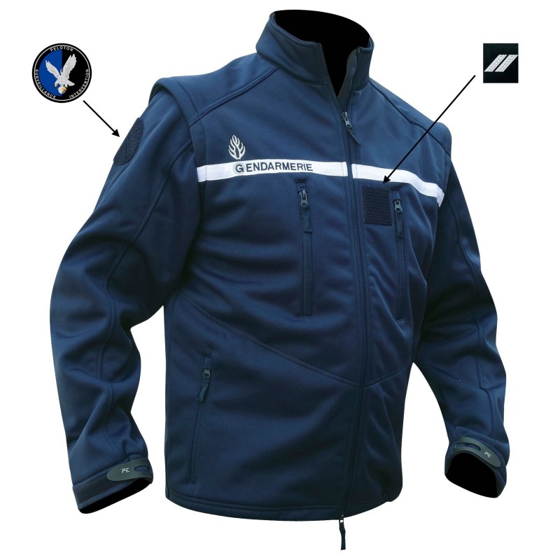 BLOUSON SOFTSHELL 2 EN 1 MANCHES AMOVIBLES
