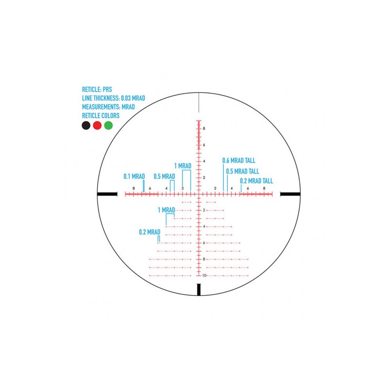 Lunette de tir Latitude 6,25-25x56 PRS