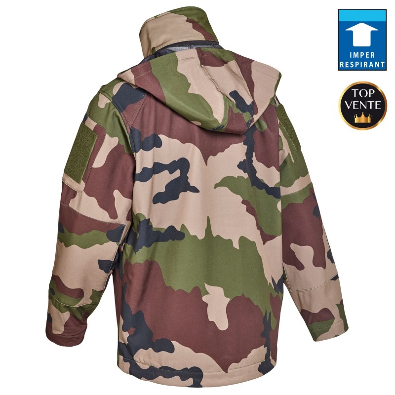 BLOUSON CAMO CE SOFTSHELL 3 COUCHES