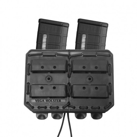 Porte-chargeur double Bungy 8BL tan pour .308/7,62 mm