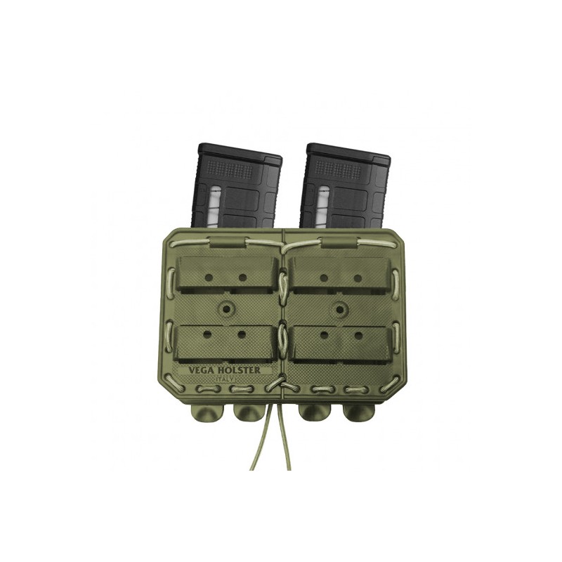 Porte-chargeur double Bungy 8BL vert olive pour .308/7,62 mm