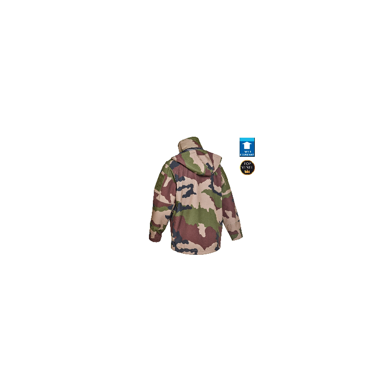 BLOUSON CAMO CE SOFTSHELL 3 COUCHES