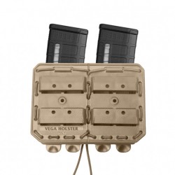 Porte-chargeur double Bungy 8BL tan pour .308/7,62 mm