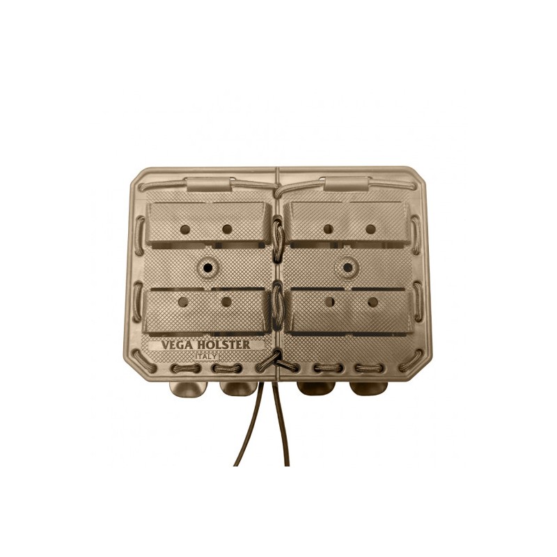 Porte-chargeur double Bungy 8BL tan pour .308/7,62 mm